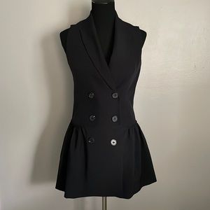 Zara women double breasted pleated vest